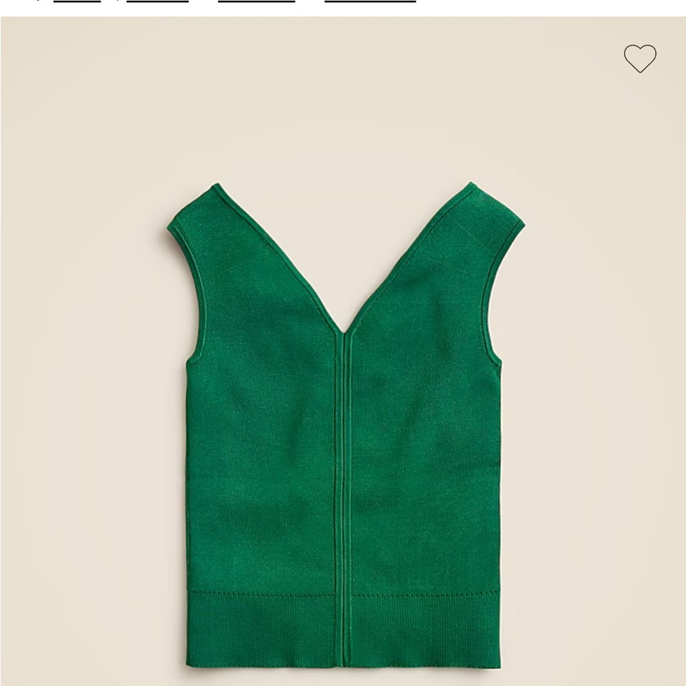 J Crew Brand New with Tags Green Sleeveless Top